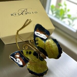 Realistic Enamel on Brass Butterfly‎ Christmas Ornament From Bellagio